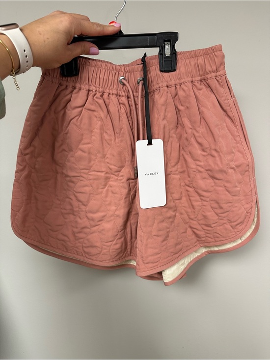 Varley Pants - NWT Varley Women's Catrine Quilted Dusty Rose Drawstring Shorts